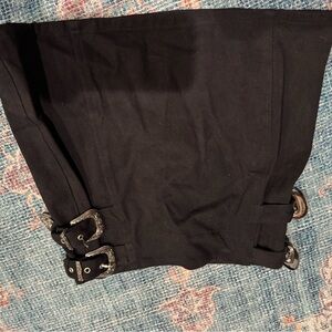 Black skirt with buckles on the side from LT